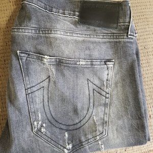 Dark Grey/Charcoal True Religion Jeans Size 32 (Previously Worn)